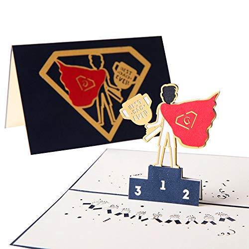 DEESOSPRO® [Cartão de Aniversário [Cartão de Aniversário] com Padrão Emergente 3D Criativo, Presente para Aniversário do Pai, Natal, Dia do Pai (Super Dad)