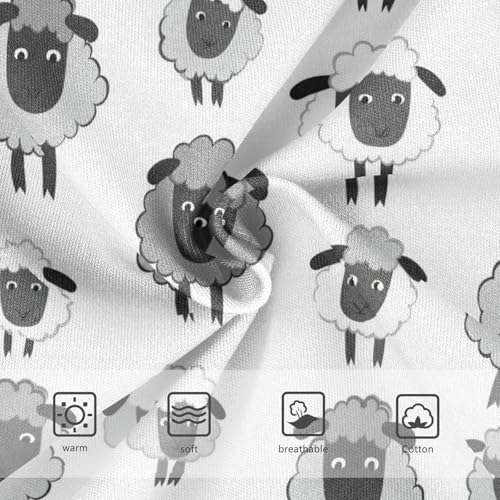 Joisal Cotton Girls Underwear Toddler Cute Black Gray Sheep White Cute Panties Girl Personalized Briefs Undies Kids 2t3