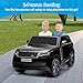Hetoy 24V 2-Seater Licensed Land Rover Ride On Car Toy w/Parent Remote Control, 3 Speeds, Wireless Music, MP3 Player, Electric Car for Kids,Black