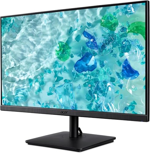 Image of Acer 27 inch FHD IPS Monitor with 4ms Response Time, 250 nits Brightness, Anti-Glare, VESA Mount (100 x 100mm), VGA, HDMI & Black Color with DKZ Hub & ErgoFlexy Single Monitor Mount