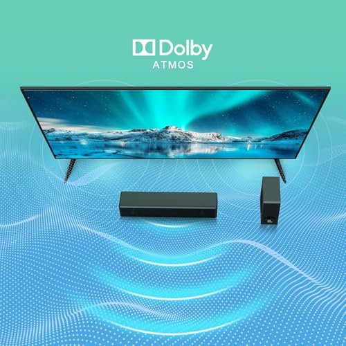 GEOYEAO Sound bar with subwoofer, 100W 2.1 ch soundbar w/Dolby Atmos Surround Sound System, 3D Bass Adjustable Home Theater Bluetooth TV Speaker for Smart TV/Projector/PC by GEOYEAO - Image 9
