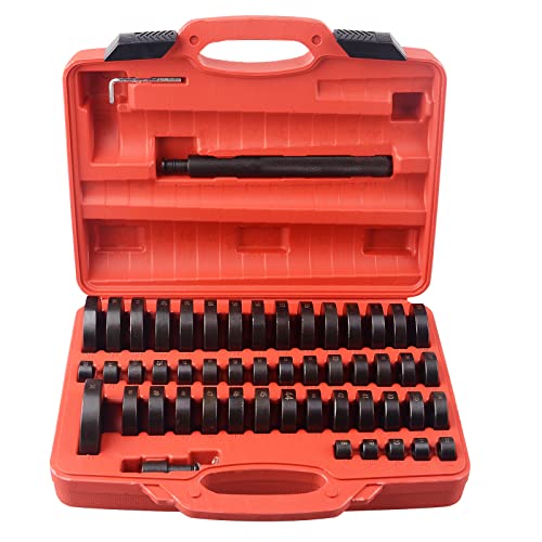 DAYUAN 52 in 1 Custom Bushing Driver Set, Transmission Bushing Driver Removal Set Wheel Axle Bearing Race and Seal Installer Tool Kit