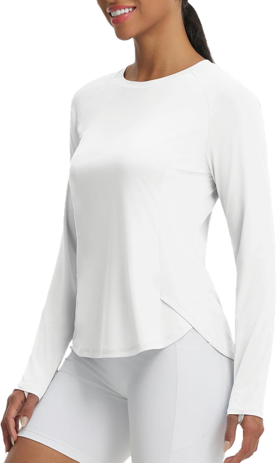 baleaf Women's Long Sleeve Workout Tops Running Cooling Shirts UPF 50+ Soft Quick Dry Lightweight Atheltic Gym Outdoor Hiking