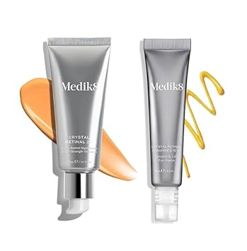 Medik8 Crystal Retinal 20 (30 ml) & Ceramide 10 Eye Cream (15 ml) - Age-Defying Night Serum & Eye Cream - Improves Wrinkles - 0.06% Retinal Strength