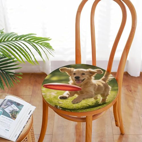 Cojín redondo de cachorro para aliviar sillas duras con funda lavable 6