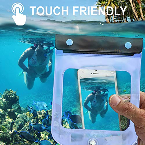 WaterSeals Triple Seal Waterproof Pouch + Dry Bag para Teléfono Celular o Tableta, Grande (7.5X6.5) miniatura 3