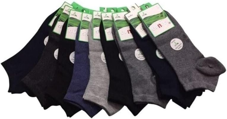 Socks 6-Pair Set Low Cut Ankle Socks Soft Comfortable Everyday Wear, 36-40 - Multiple Options