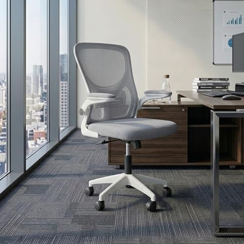 Image of Casa Copenhagen Grey White | Mid Back Imported Mesh Fabric Boss Office Chair | Y Design Ergonomic Back Support | 2D Aero Design Adjustable Armrests | Synchro Tilt Lock Mechanism | Adjustable Lumbar