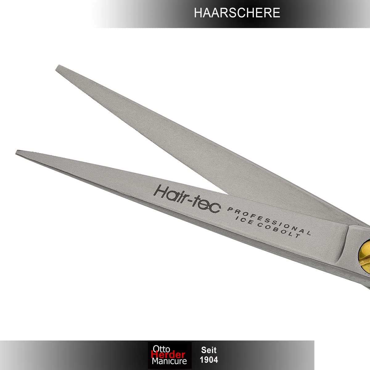 Otto Herder manicure Tijeras de peluquería de 12,8 cm, inoxidables, con microdentado unilateral, tijeras extra afiladas para peinar de Solingen
