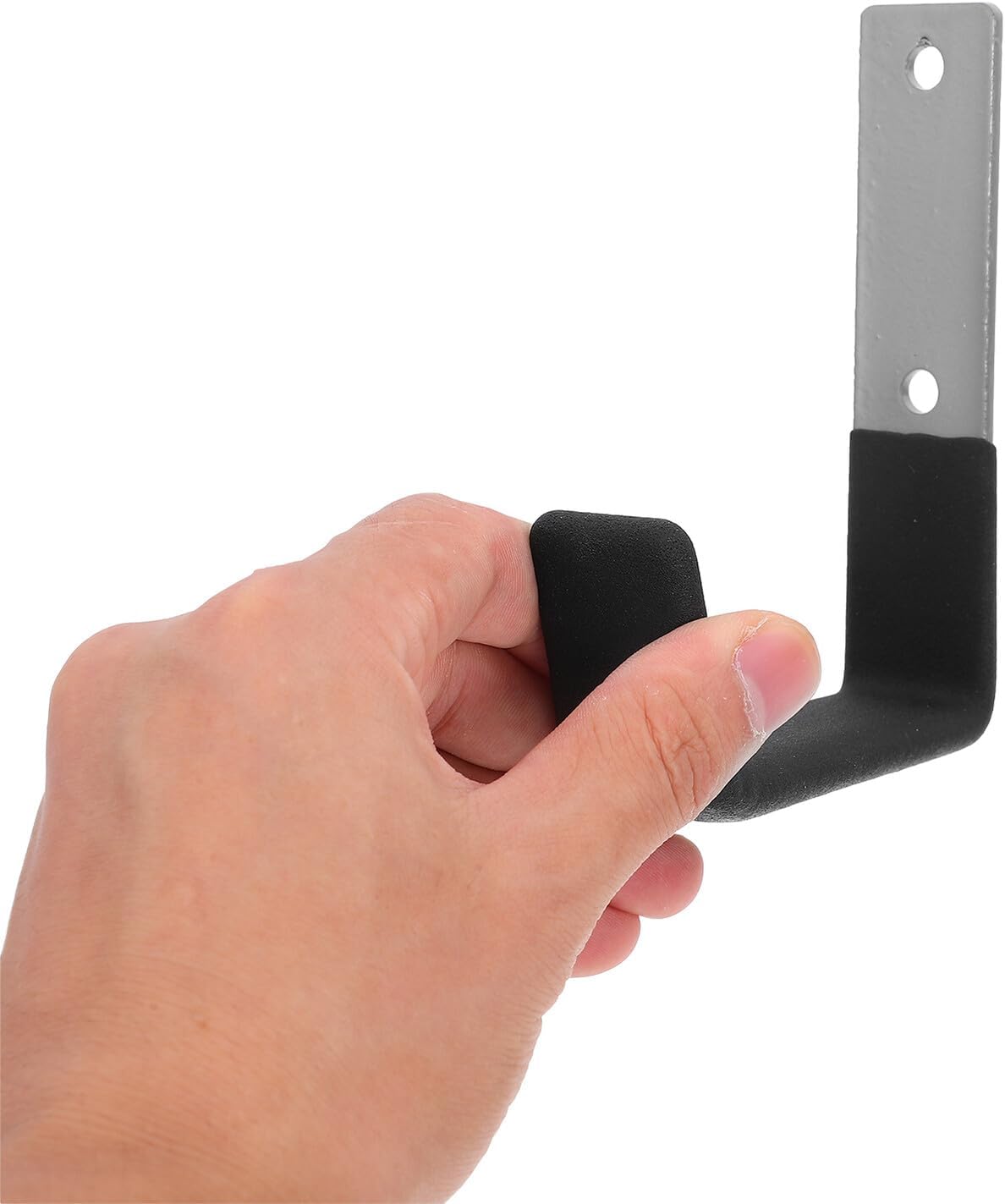 6pcs Heavy Duty Steel Wall Mounted Hooks with Anti-Slip Coating for Garage Storage Versatile Utility Hangers for Bicycles Hoses Tools and Equipment Organization