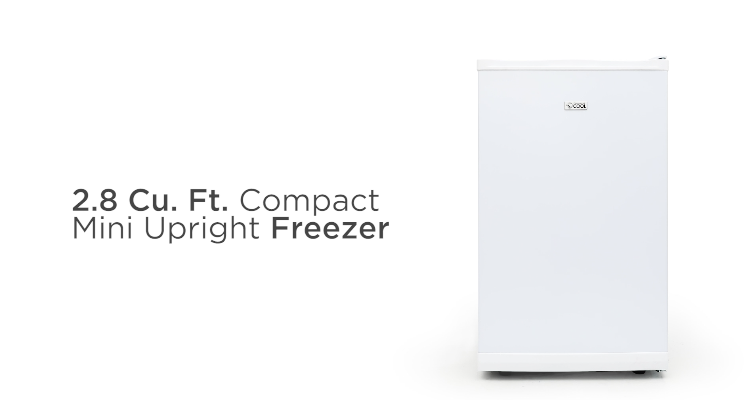2.8 cu. ft. compact upright freezer