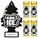 LITTLE TREES Car Air Freshener | Hanging Tree Provides Long Lasting Scent for Auto and Home | Black Ice, 24 Air Fresheners