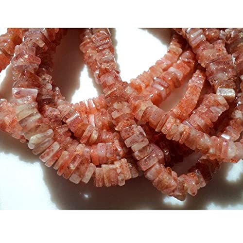 Sunstone Heishi Beads 5mm intercalaire en pierre de soleil Oregon pour bijou