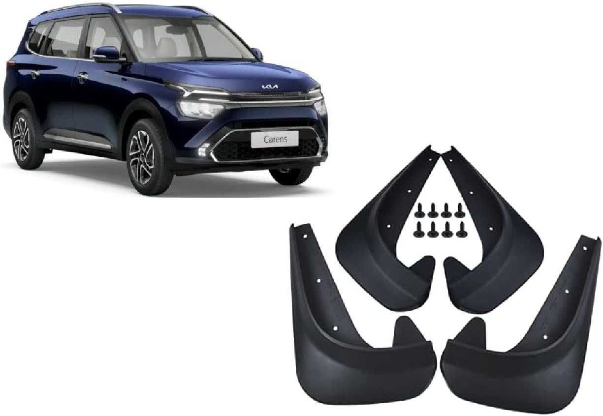 O.E Quality Cup Type Mud Flaps Splash Guards Front and Rear for Kia Carens All Models (Set for 4)