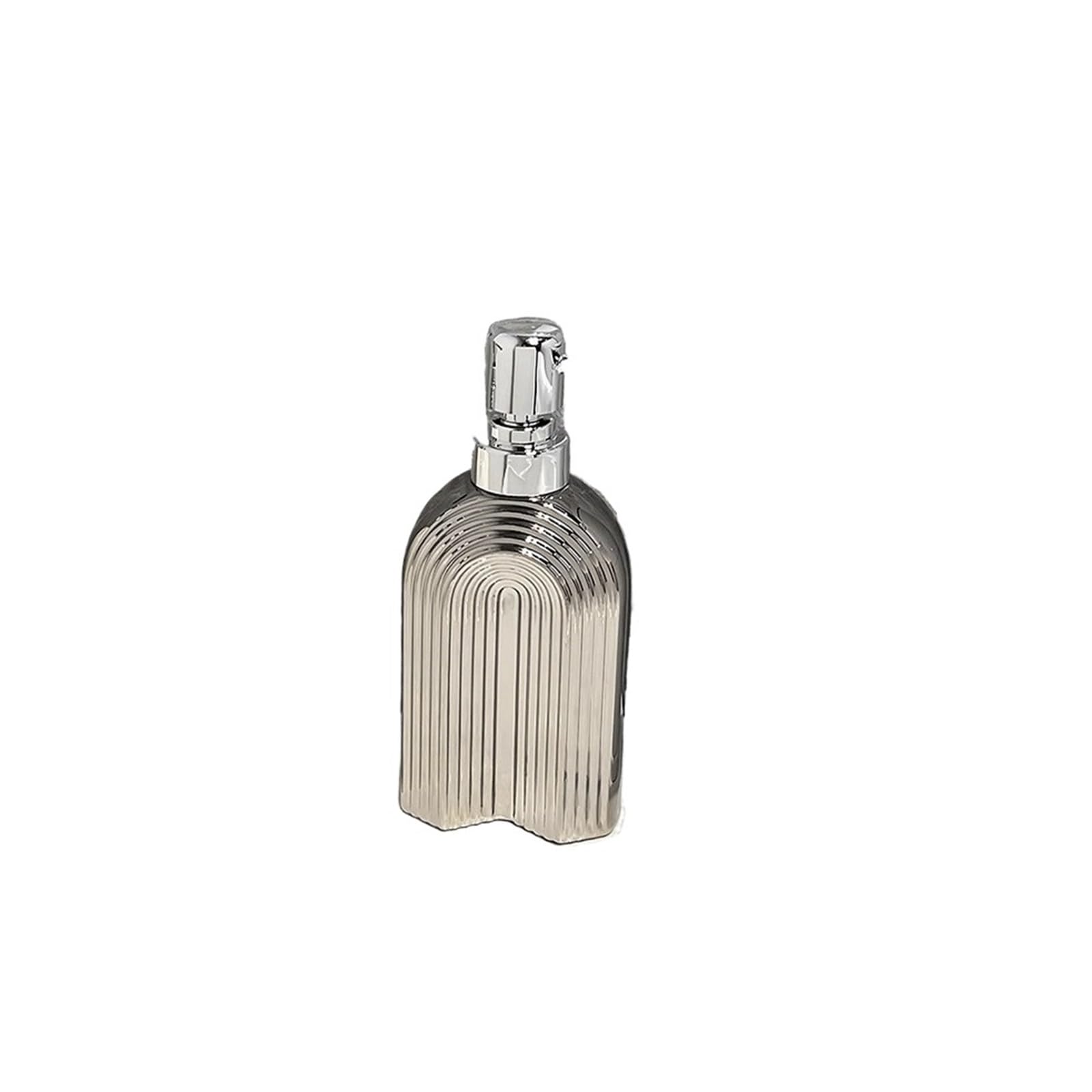 Hand Wash Dispenser Luxury-style Ceramic Lotion Bottles, Hand Soap Dispensers, And Shower Gel(Silver)