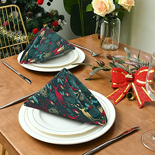 Serviettes de table lavables et réutilisables en polyester pour simplifier l'entretien