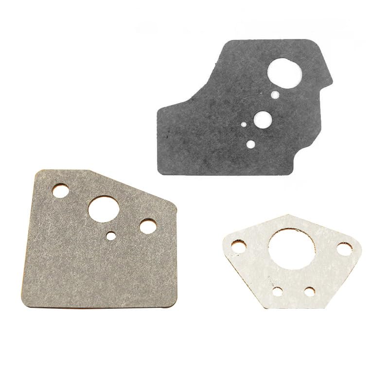Carburetor Gasket Set for Gasoline Lawn and Garden Equipment, Precision Cut Sealing Pads for Intake System Repair and Air Leak Prevention