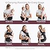 Momcozy Baby Carrier with Hip Seat, 2-in-1 Forward-Facing Carry for Active Babies, Detachable Hands-Free Infant Carrier up to 44lbs, All Seasons Toddler Carrier Fits Waist Sizes up to 45 Inches, Black #3