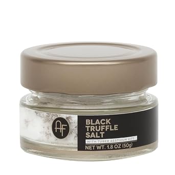 Italian Black Summer Truffle Salt Gourmet Truffle Salt Made With Real Black Truffle Tuber Aestivum Vitt Specialty Truffle Seasoning for Cooking and Finishing 1.76oz 50g