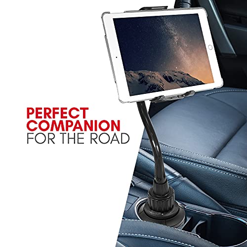 Macally Car Headrest Tablet Mount and a Cup Holder Tablet Mount, Comfort for Everyone