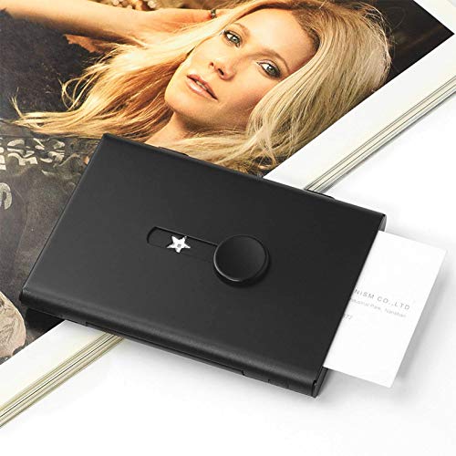 Domary Porta-cartão de visita Capa para cartão de visita com unidade digital Silde Out Porta-cartão