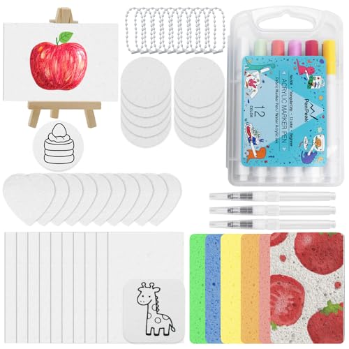 JASFLY Set da 67 pezzi di Magic Puffy Paint 3D per Disegno, Magic Puffy Paint 3D...