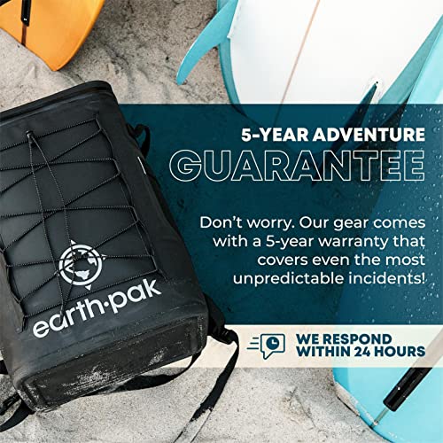 Insulated Backpack Cooler Holds 24 Or 35 Cans For 72 Hours - Perfect Lunch Or Drink Bag For Camping, Hiking, Beach, Kayaking, Sports Or Fishing - 100% Waterproof Heavy Duty Construction By Earth Pak #TOP5