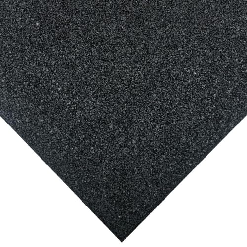 Pack 2 Losetas Gimnasio Antideslizante Barato, pavimento Fitness Gym en casa, Suelo Caucho baldosas Goma 100x100x1cm Material Exterior e Interior, planchas Gruesas para Garaje, Parques Infantiles...