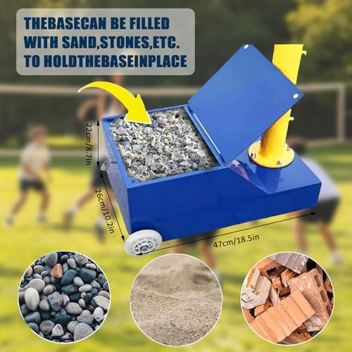 Bastones de voleibol de altura regulable con ruedas, estructura resistente de 5 a 7 pies 7