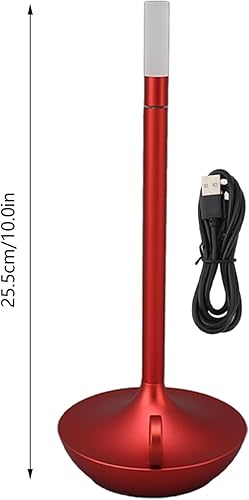Miniatura 3 de Hyuduo Lámpara de mesa inalámbrica, innovadora forma de vela, lámpara de escritorio LED recargable con 3 niveles de brillo, aspecto elegante para