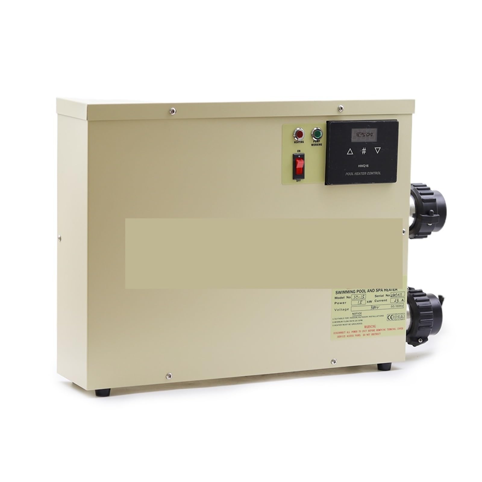 Podgrzewacz wody o mocy 18 kW do termostatu do basenu i wanny Wodoodporny ekran dotykowy(Three phase 380v)