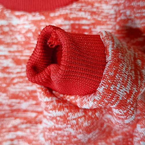 Pack Of 3 Dog Hoodies Knitwear Dog Sweaters Stretchy Pet Clothes Soft Puppy Pullover Cat Hooded Shirts Casual Dog Sweatshirts For Small Dogs Cats Warm Dog Shirts Winter Puppy Sweater (Bright, X-Small) #TOP4