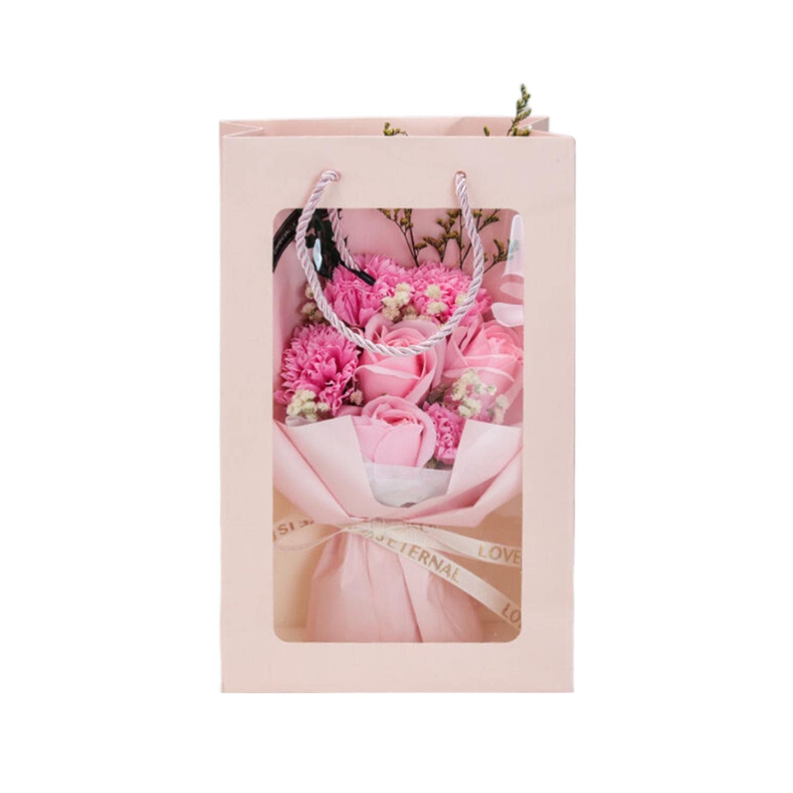 MOVAWAKY Valentines Gifts For Him,Eternal Rose Sparkly Flower Forever Roses In Box For Daughter | Valentines Gift Box Womens Gift Sets For Valentine'S Day Anniversary Mother'S Day