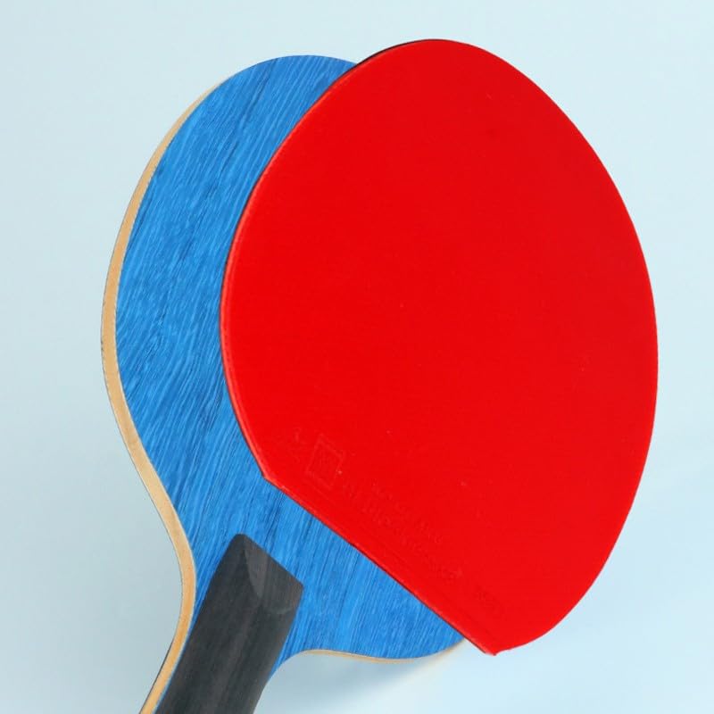 JITEM Professional Performance Ping Pong Paddle with Bag, Competition Table Tennis Paddle, Replaceable Rubber Table Tennis Racket(Color:A), Size