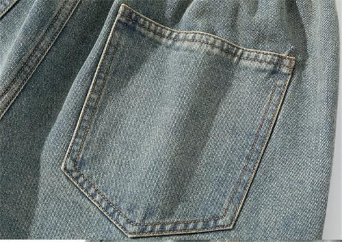 Men Outdoor Wide Leg Washing Jean Pants Trousers Neutral Enlarge Loose Straight Pants4