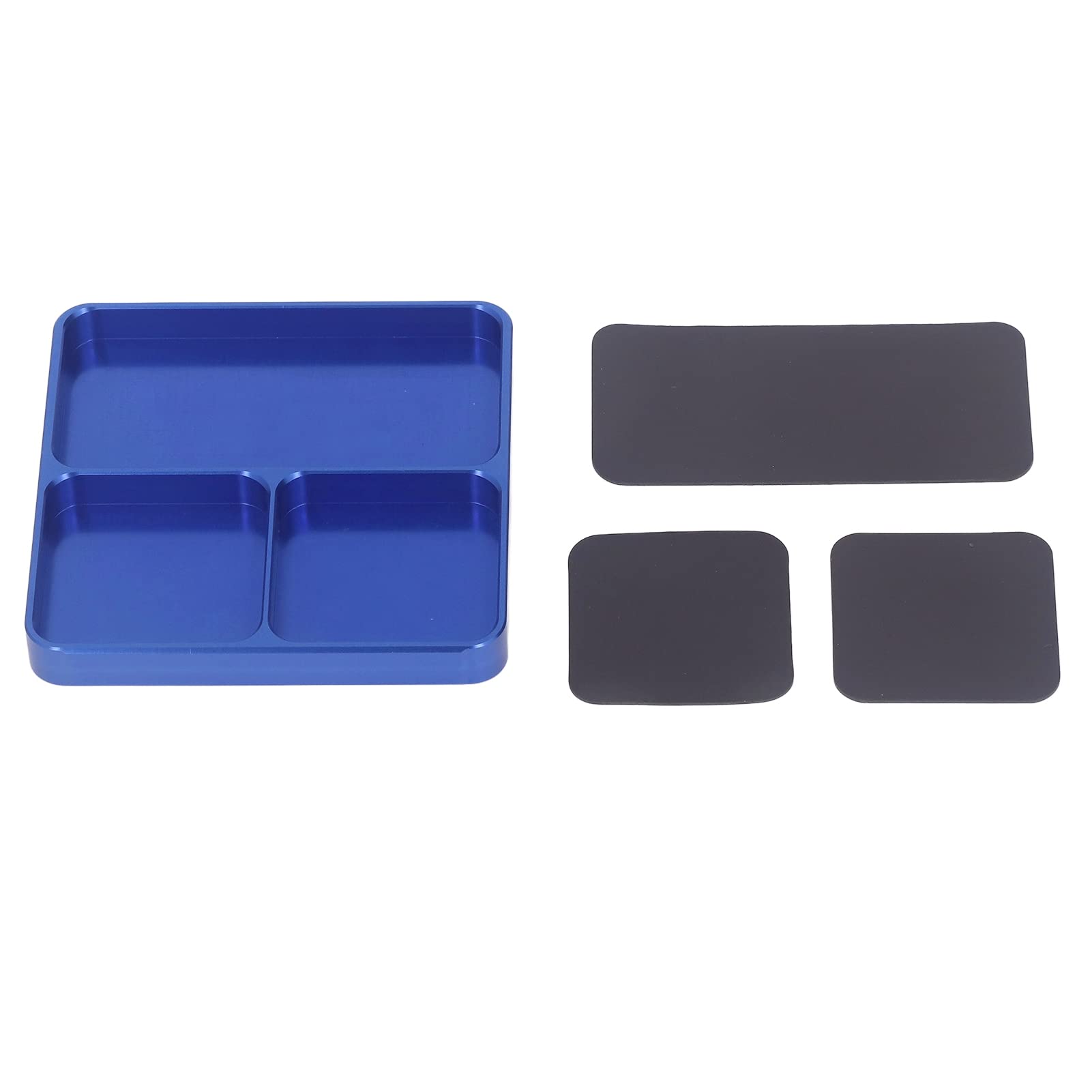 Magnetic Parts Tray Aluminum Small Parts Tray Advanced Tool Design Model Bowl,Skid Resistant Screws Holder for DIY Projects Nut Storage