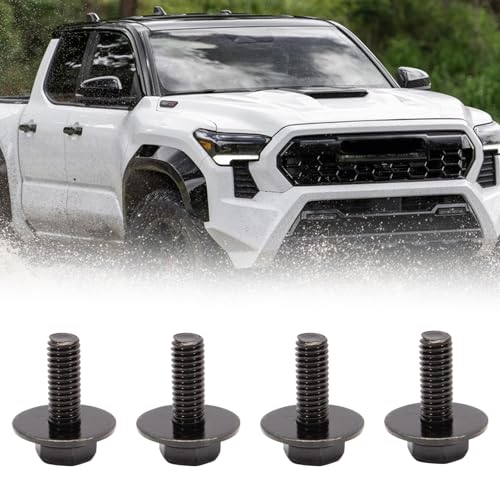 Image of 4PCS 12mm Top Front Skid Plate Bolts and Gasket Fit for Tacoma 4Runner FJ Cruiser Tundra Land Cruiser Sequoia 2013 2014 2015 2016 2017 2018 2019 2020