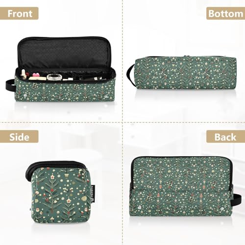 Bolsa de viaje resistente al calor para herramientas de cabello con diseño de mármol - Organizador portátil para planchas, rizadores y accesorios de cuidado capilar miniatura 5