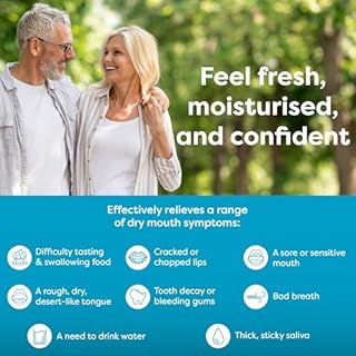Oralieve Moisturising Dry Mouth Relief Spray (1 x 50ml) with New Pump, Hydrating Relief for Sore, Sensitive Mouths with Xylitol to Protect Teeth - Genuine Oralieve Dry Mouth Spray