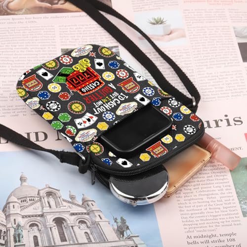 PLITI Casino Crossbody Purse Gambler Gift Casino Lover Gift I'd Cash Out But I'm Not a Quitter Slot Machine Gambling Bag3