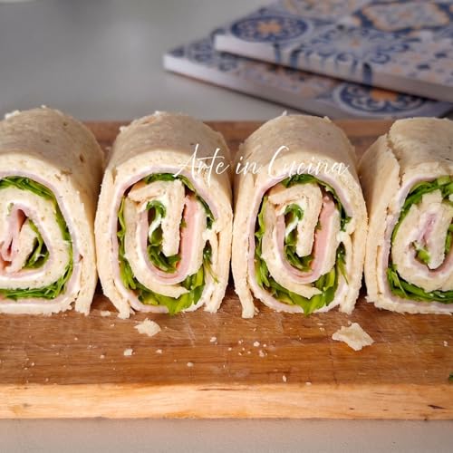GIRELLE di PIADINA con prosciutto e stracchino