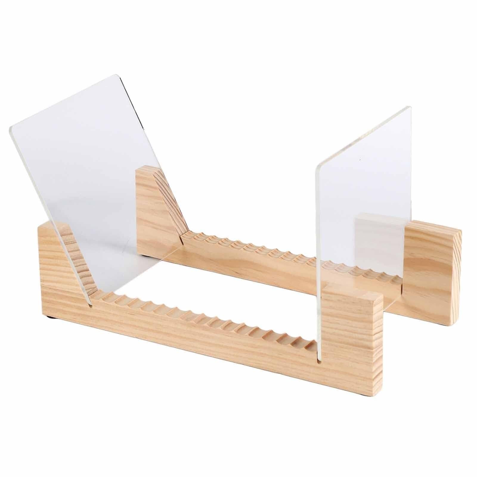 Porta Vinili Porta CD Supporto for Dischi in Vinile, Scatola di Legno, Supporto for Dischi in Vinile, Espositore in Legno Porta Dischi Vinile