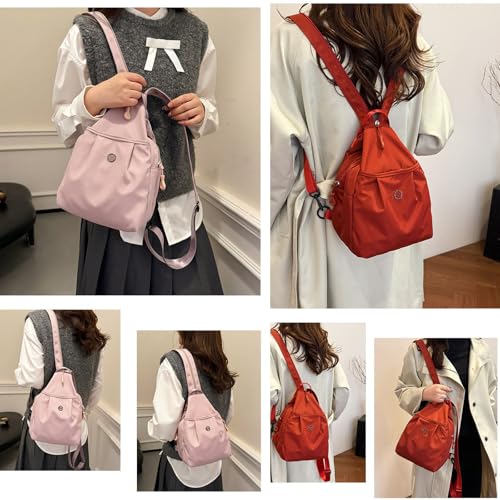 Vovtva Bag, Street Lite Chic Versatile Travel Bag,Multi-Compartment Large Capacity Backpack, Waterproof (Beige)3