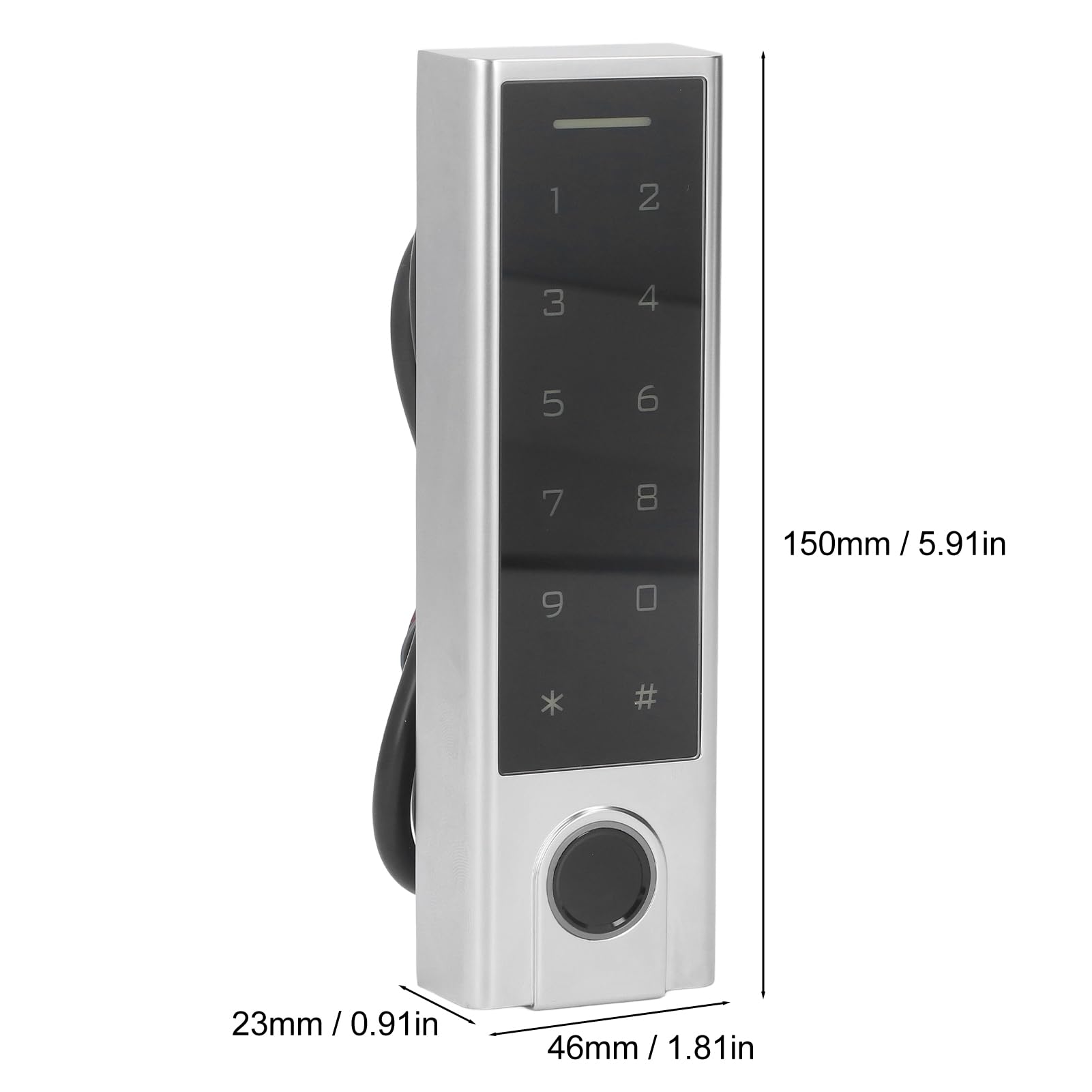 Tuya Tastiera di Controllo Accessi, Tastiera Apriporta Sistema di Controllo di Accesso Tramite Tuya Smart/Codice/Impronta Digitale/RFID Schede, Impermeabile Impronte Digitali Keypad