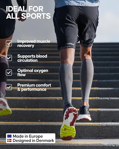 DANISH ENDURANCE Graduated Calf Compression Sleeves 21-26mmHg for Men & Women3