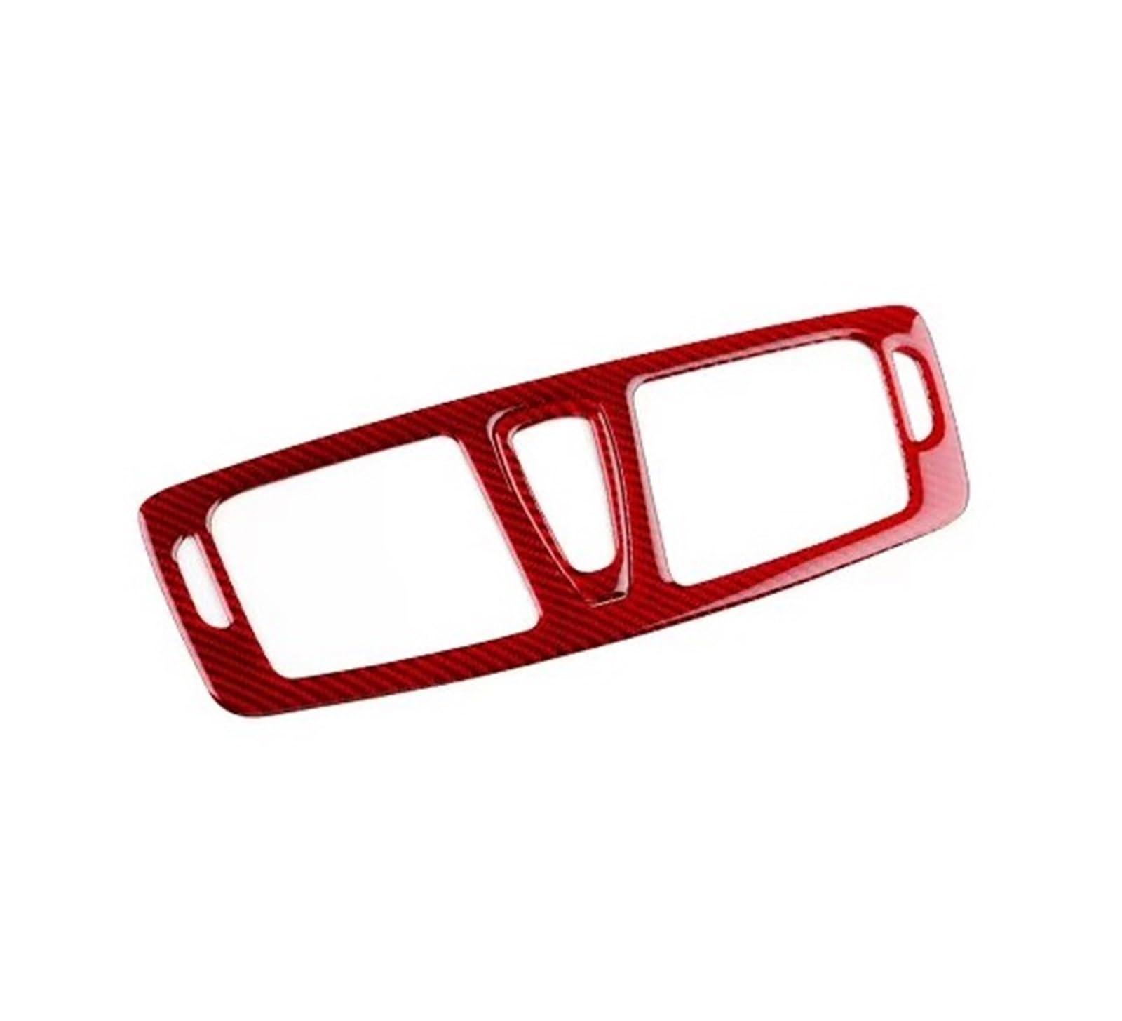 Trim Sticker Accessories Car Sticker LHD RHD Center Console Air Outlet for Megane RS 2009 2010 2011 2012 2013 2014 2015 Car Interior Decoration(Red Carbon)
