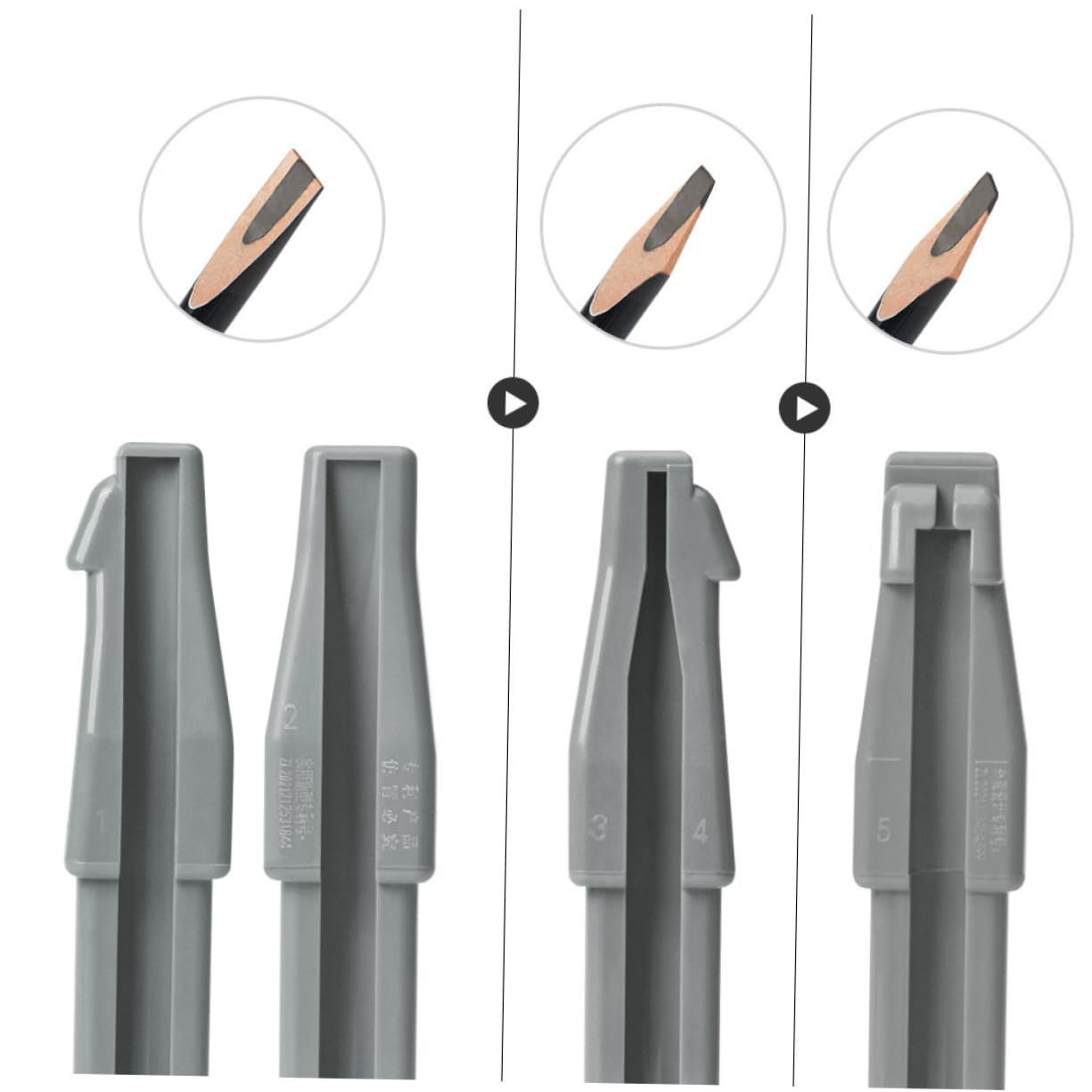 Ipetboom 3pcs Makeup Pencil Sharpeners Bulk Eyebrow Pencil Sharpener Aid Duckbill