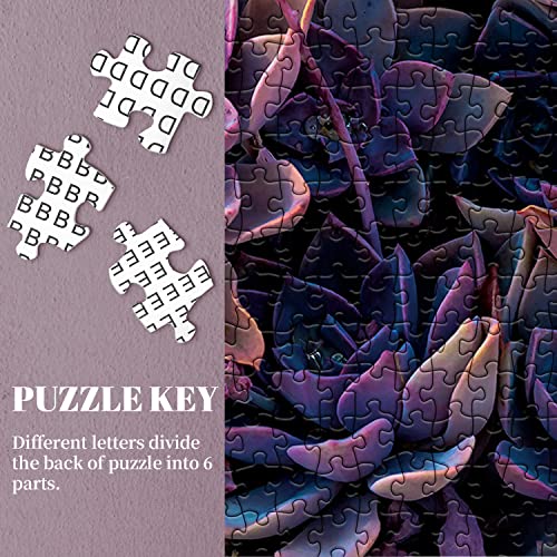 Bboldin Impossible Purple Succulent Puzzle 1000 Pieces, Hard Difficult Puzzles For Adult, Challenging Plant Jigsaw Puzzle As Succulent thumb #3