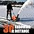 NOVUS Snow Blower Gas Powered 18 Inch, Gas Snow Thrower with Remote Control Chute Rotation, Wear Resistant Rubber Steel Auger, Single Stage 99cc