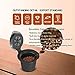 5 Pack Nespresso Reusable Capsules Stainless Steel Lids Refillable Coffee Pods For Nespresso Machines (OriginalLine Compatible)